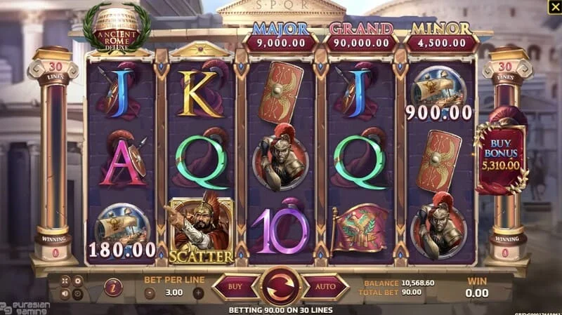 Ancient Rome Deluxe AI - scáileán bónais le duaiseanna breise